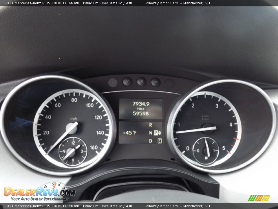 2011 Mercedes-Benz R 350 BlueTEC 4Matic Paladium Silver Metallic / Ash Photo #14