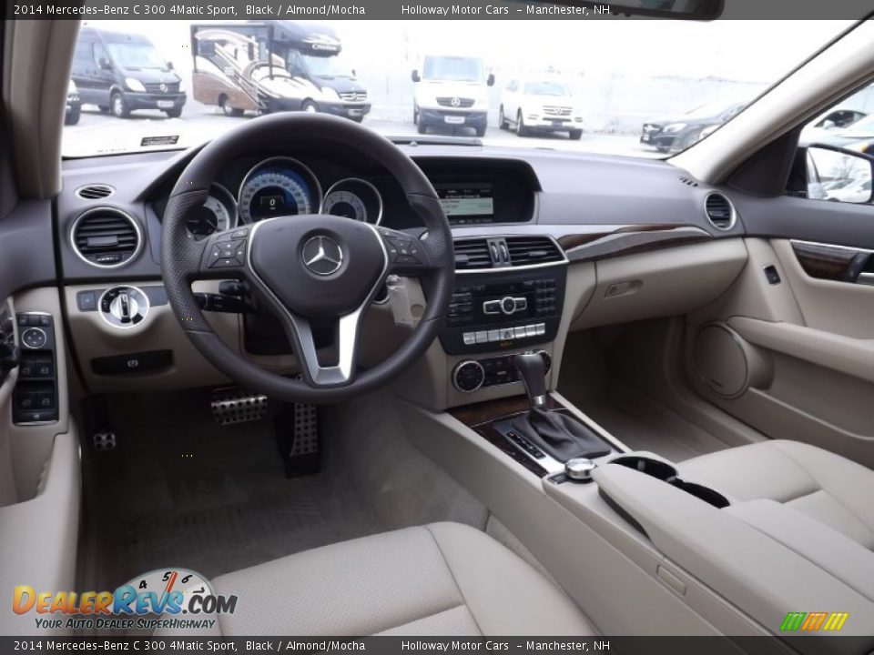 2014 Mercedes-Benz C 300 4Matic Sport Black / Almond/Mocha Photo #8