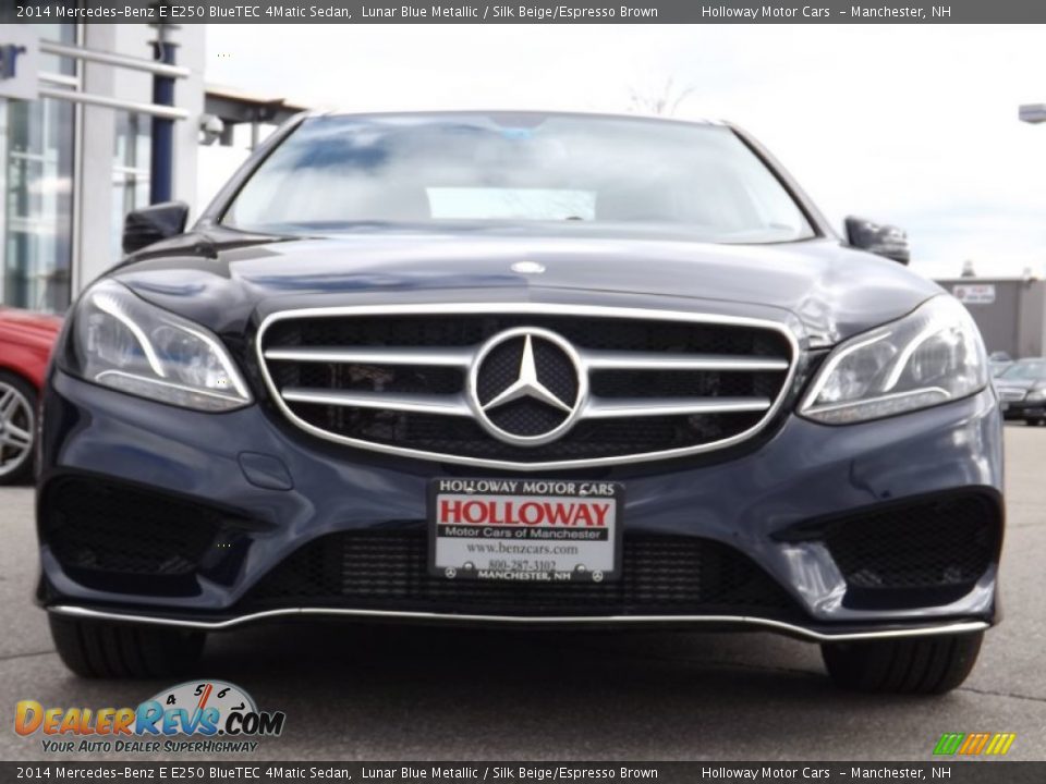 2014 Mercedes-Benz E E250 BlueTEC 4Matic Sedan Lunar Blue Metallic / Silk Beige/Espresso Brown Photo #2