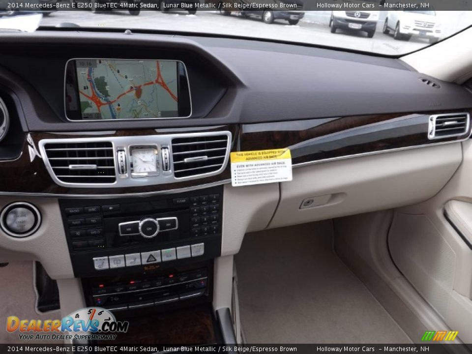2014 Mercedes-Benz E E250 BlueTEC 4Matic Sedan Lunar Blue Metallic / Silk Beige/Espresso Brown Photo #12