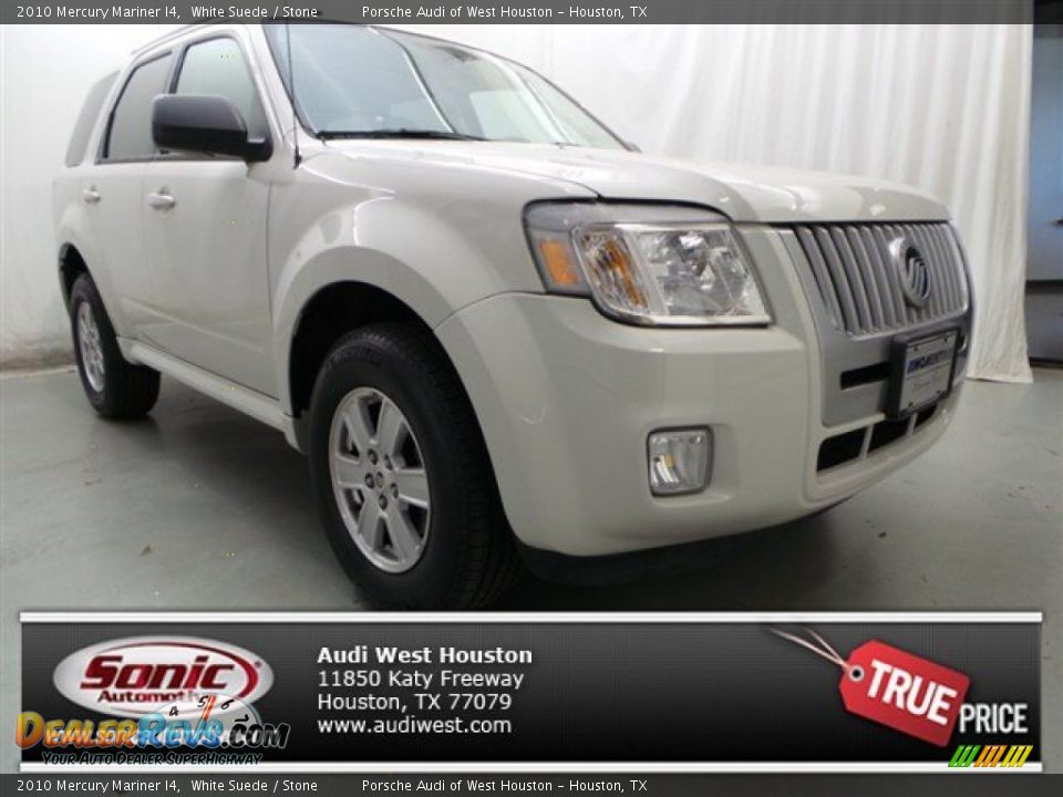 2010 Mercury Mariner I4 White Suede / Stone Photo #1