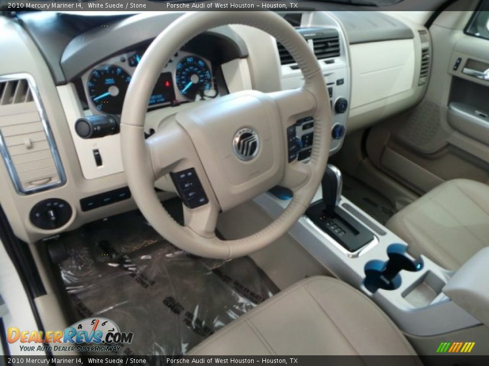 2010 Mercury Mariner I4 White Suede / Stone Photo #13