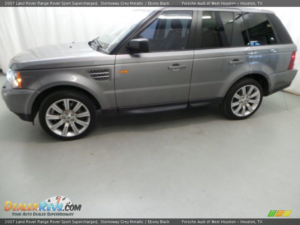 2007 Land Rover Range Rover Sport Supercharged Stornoway Grey Metallic / Ebony Black Photo #4