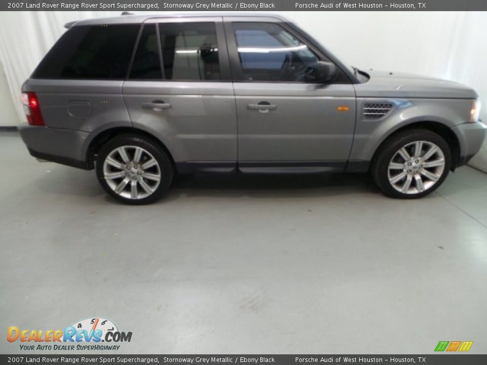 2007 Land Rover Range Rover Sport Supercharged Stornoway Grey Metallic / Ebony Black Photo #7