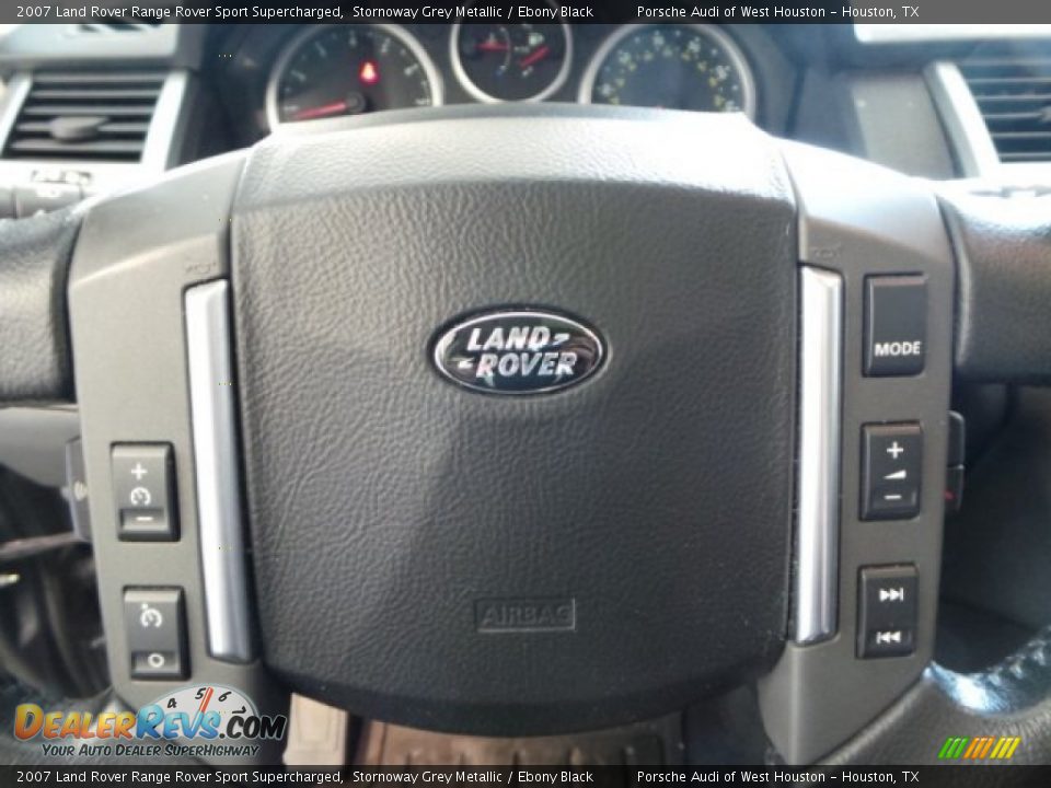 2007 Land Rover Range Rover Sport Supercharged Stornoway Grey Metallic / Ebony Black Photo #27