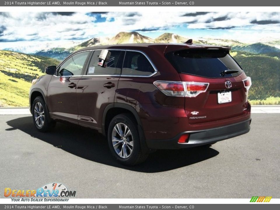 2014 Toyota Highlander LE AWD Moulin Rouge Mica / Black Photo #3