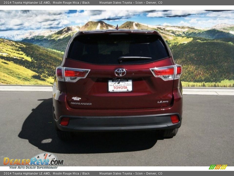 2014 Toyota Highlander LE AWD Moulin Rouge Mica / Black Photo #4