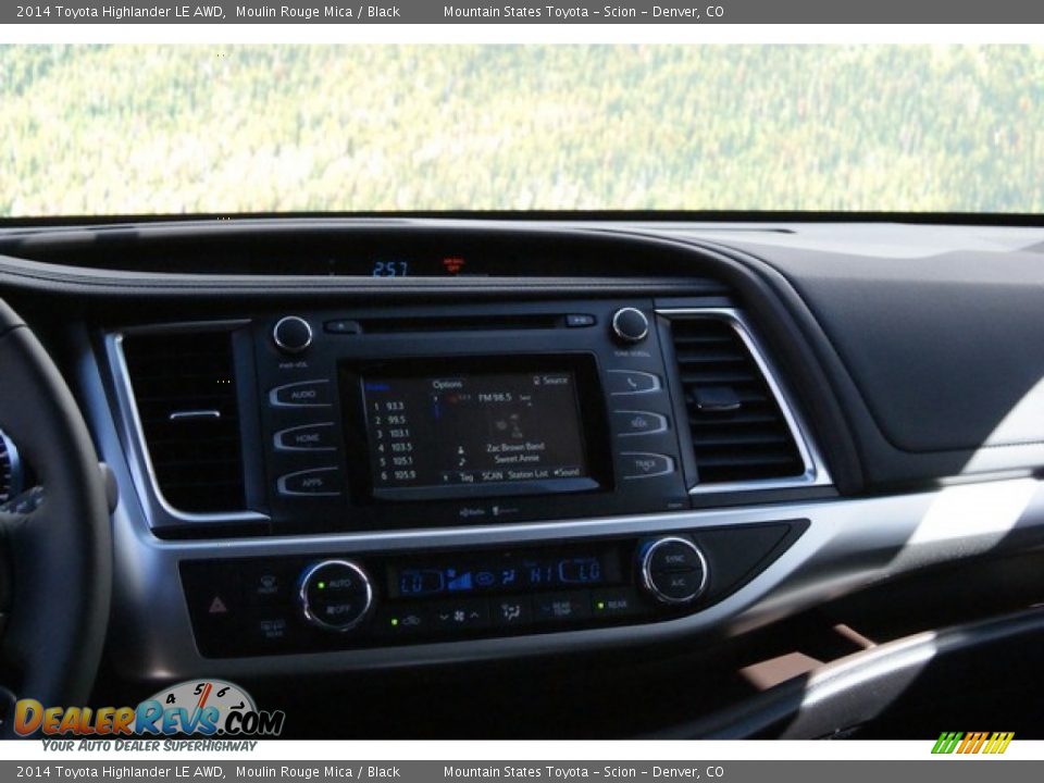 2014 Toyota Highlander LE AWD Moulin Rouge Mica / Black Photo #6