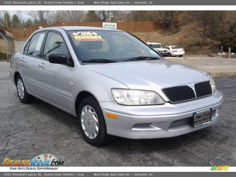 2003 Mitsubishi Lancer ES Munich Silver Metallic / Gray Photo #1