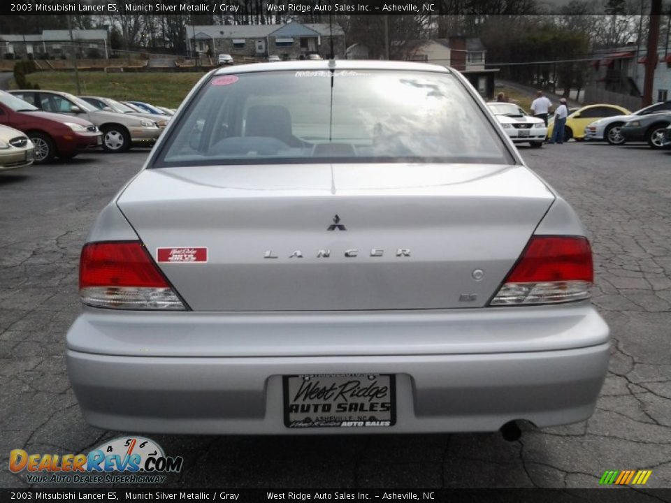 2003 Mitsubishi Lancer ES Munich Silver Metallic / Gray Photo #5