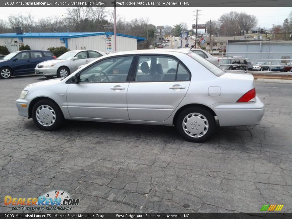 2003 Mitsubishi Lancer ES Munich Silver Metallic / Gray Photo #7