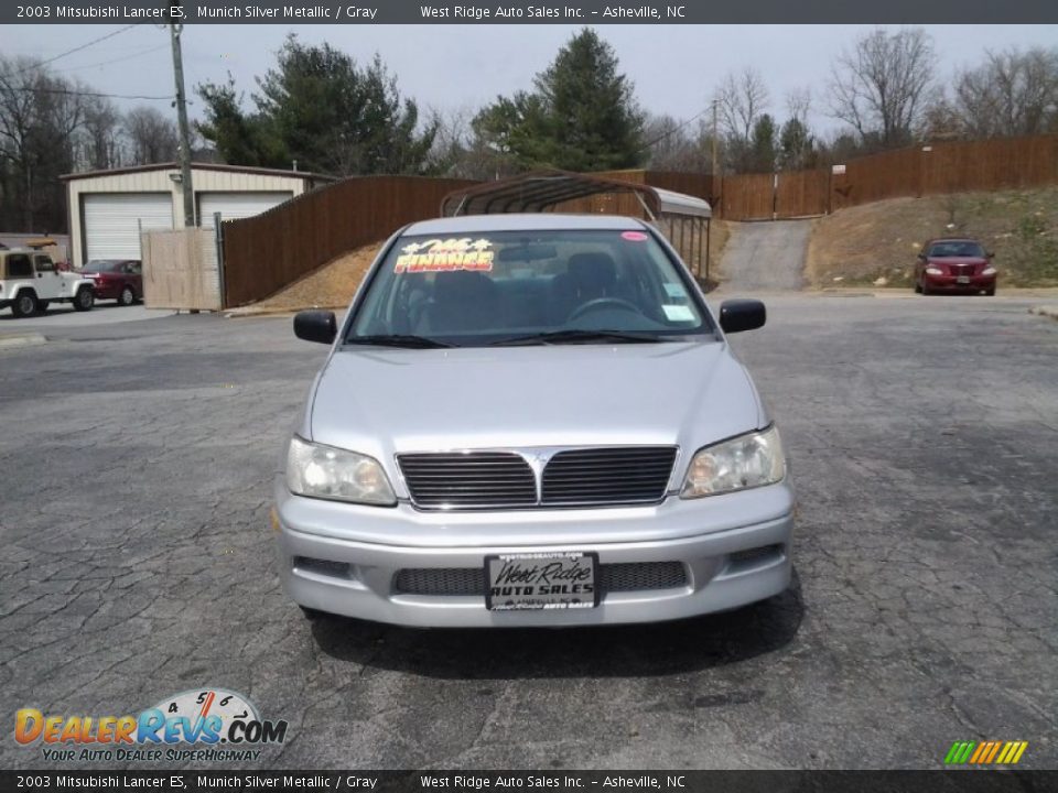 2003 Mitsubishi Lancer ES Munich Silver Metallic / Gray Photo #8