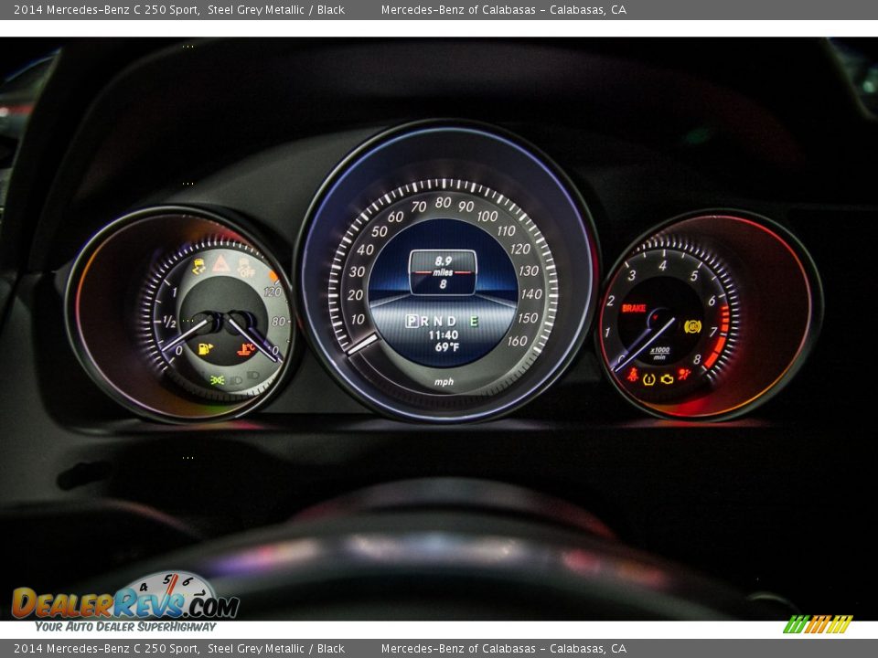 2014 Mercedes-Benz C 250 Sport Steel Grey Metallic / Black Photo #6