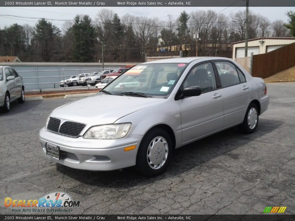 2003 Mitsubishi Lancer ES Munich Silver Metallic / Gray Photo #9