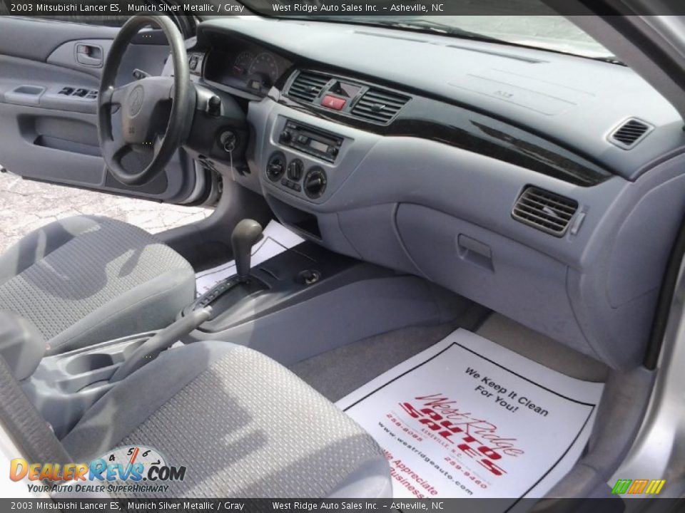 2003 Mitsubishi Lancer ES Munich Silver Metallic / Gray Photo #14