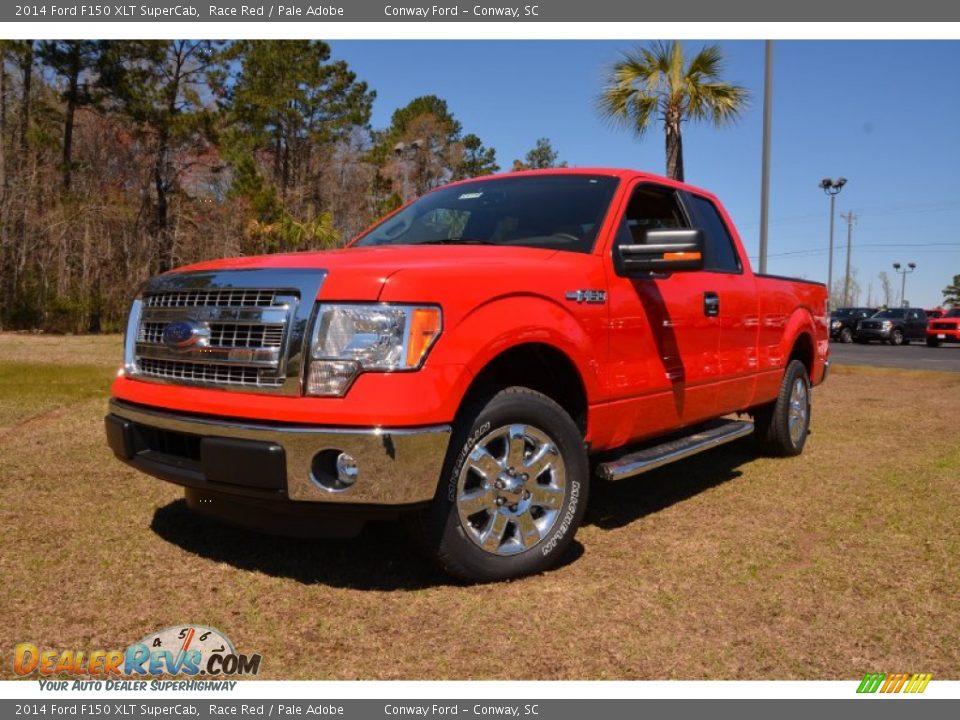 2014 Ford F150 XLT SuperCab Race Red / Pale Adobe Photo #1