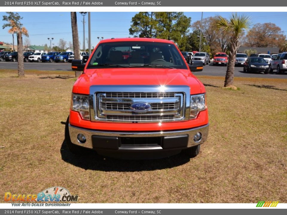 2014 Ford F150 XLT SuperCab Race Red / Pale Adobe Photo #2