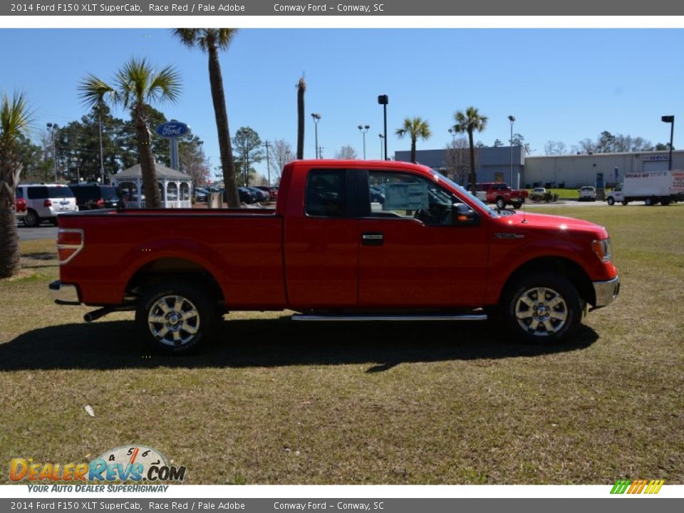 2014 Ford F150 XLT SuperCab Race Red / Pale Adobe Photo #4