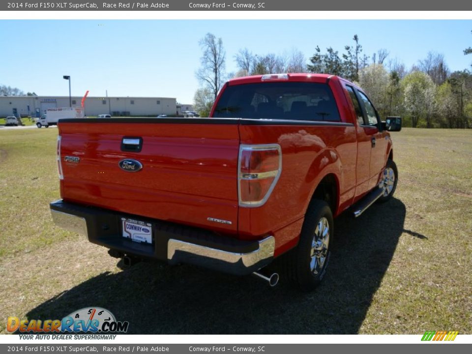 2014 Ford F150 XLT SuperCab Race Red / Pale Adobe Photo #5