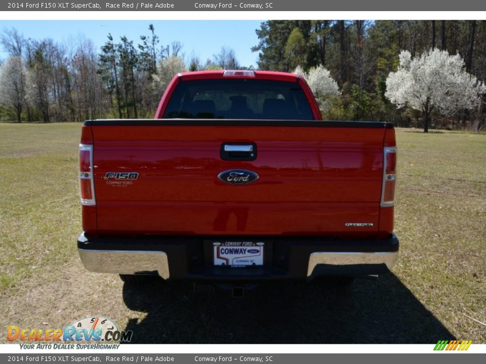 2014 Ford F150 XLT SuperCab Race Red / Pale Adobe Photo #6
