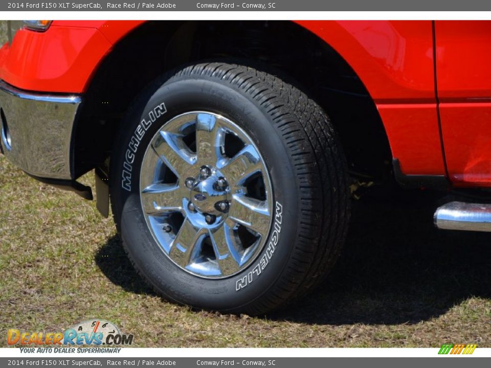 2014 Ford F150 XLT SuperCab Race Red / Pale Adobe Photo #9