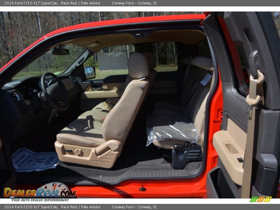 2014 Ford F150 XLT SuperCab Race Red / Pale Adobe Photo #10