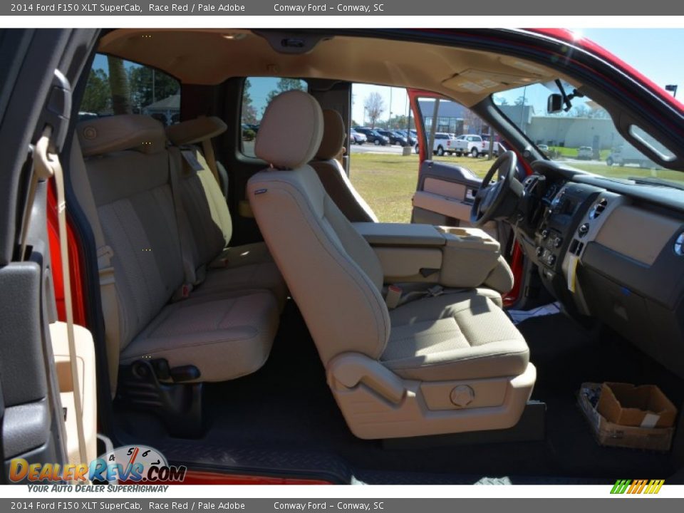 2014 Ford F150 XLT SuperCab Race Red / Pale Adobe Photo #13