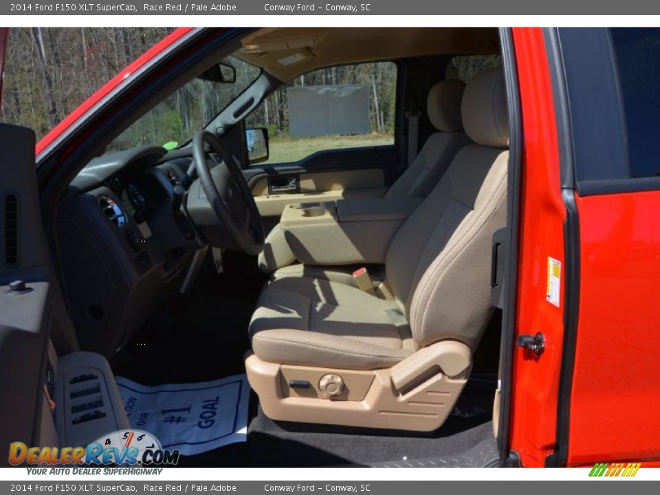 2014 Ford F150 XLT SuperCab Race Red / Pale Adobe Photo #15