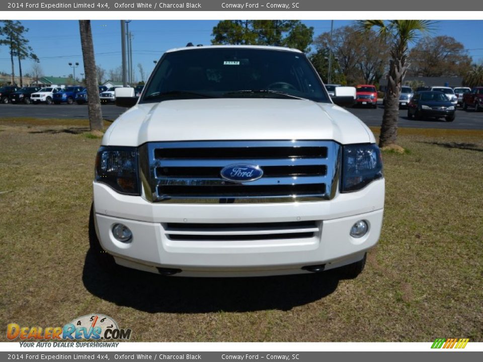 2014 Ford Expedition Limited 4x4 Oxford White / Charcoal Black Photo #2