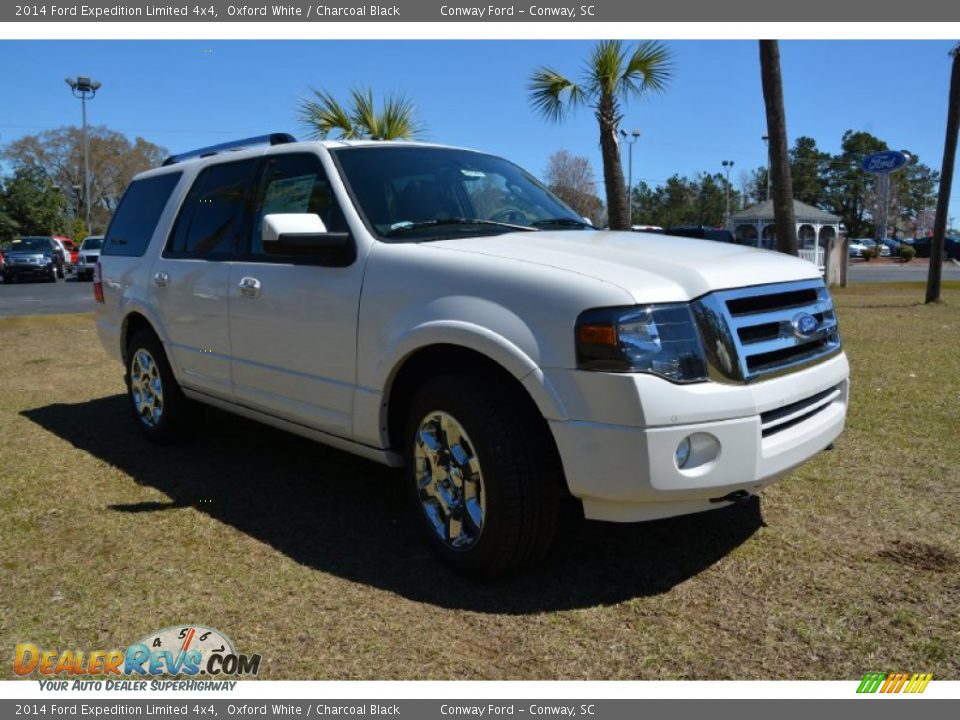 2014 Ford Expedition Limited 4x4 Oxford White / Charcoal Black Photo #3
