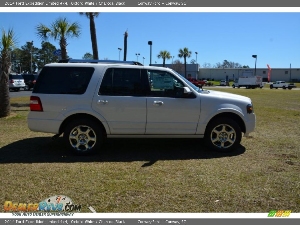 2014 Ford Expedition Limited 4x4 Oxford White / Charcoal Black Photo #4