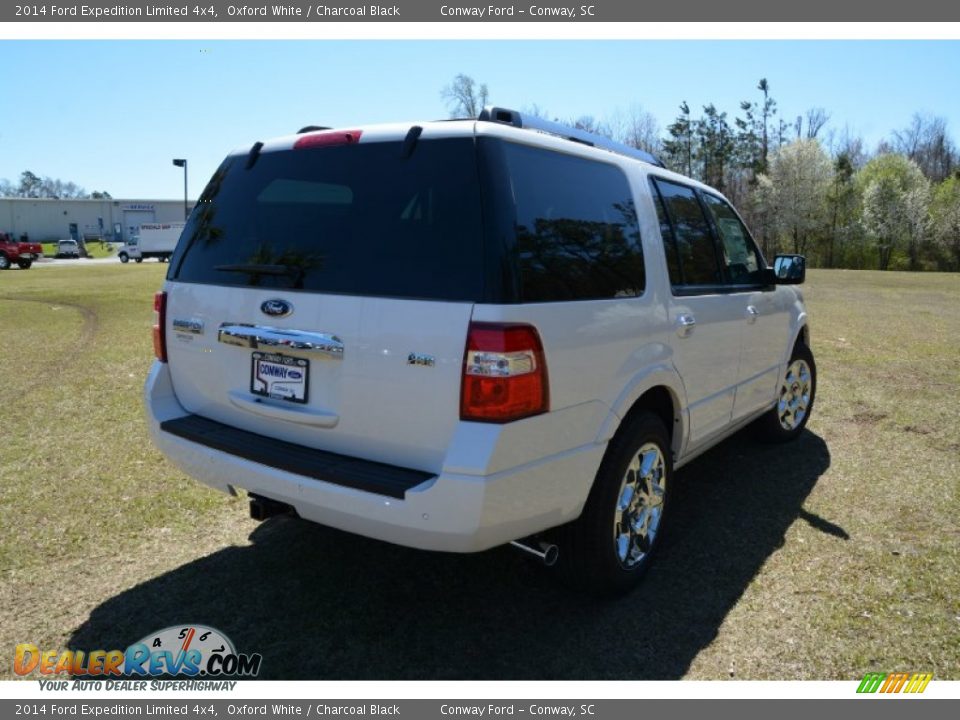 2014 Ford Expedition Limited 4x4 Oxford White / Charcoal Black Photo #5