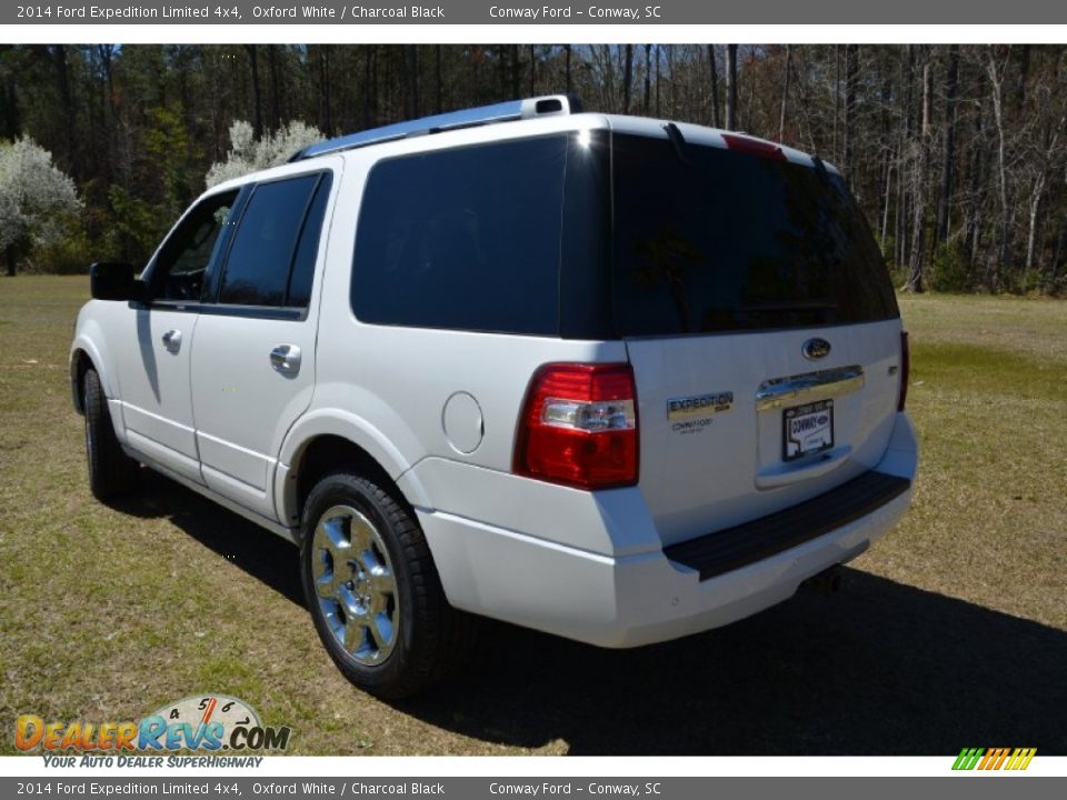 2014 Ford Expedition Limited 4x4 Oxford White / Charcoal Black Photo #8