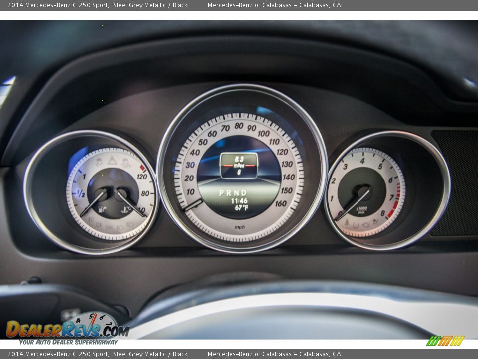 2014 Mercedes-Benz C 250 Sport Steel Grey Metallic / Black Photo #6