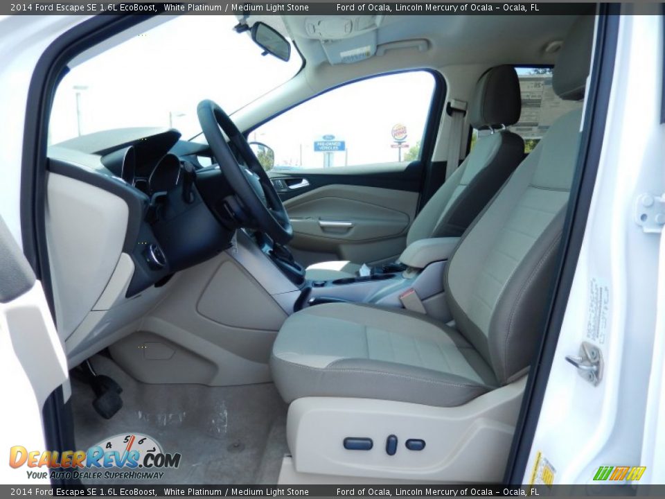 2014 Ford Escape SE 1.6L EcoBoost White Platinum / Medium Light Stone Photo #6