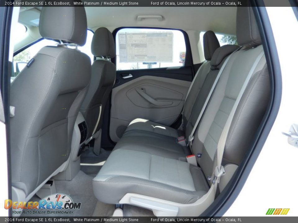 2014 Ford Escape SE 1.6L EcoBoost White Platinum / Medium Light Stone Photo #7
