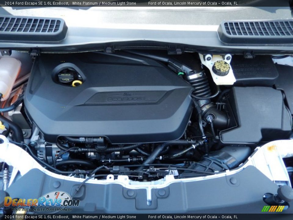 2014 Ford Escape SE 1.6L EcoBoost White Platinum / Medium Light Stone Photo #11