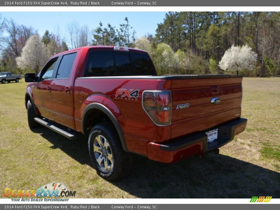 2014 Ford F150 FX4 SuperCrew 4x4 Ruby Red / Black Photo #7