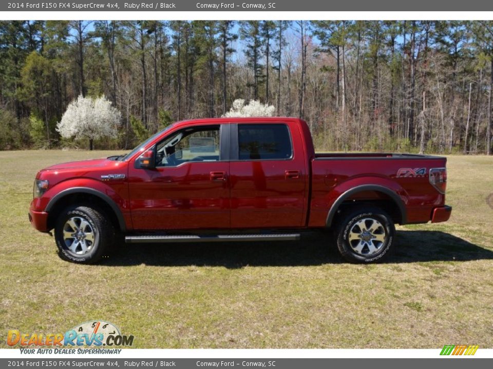 2014 Ford F150 FX4 SuperCrew 4x4 Ruby Red / Black Photo #8