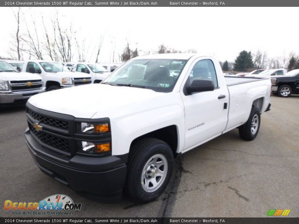 2014 Chevrolet Silverado 1500 WT Regular Cab Summit White / Jet Black/Dark Ash Photo #2