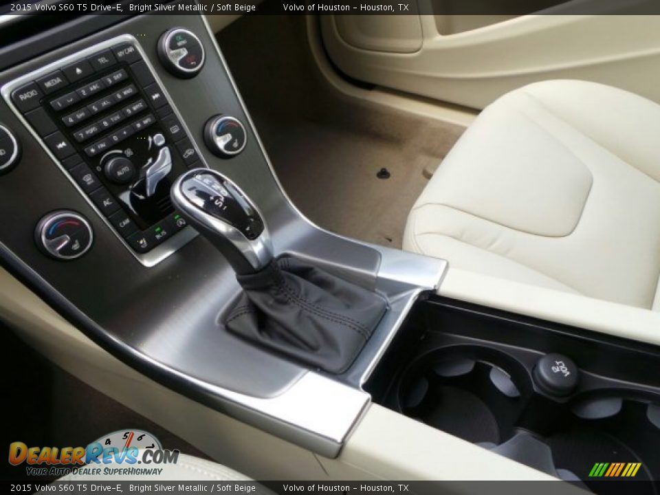 2015 Volvo S60 T5 Drive-E Bright Silver Metallic / Soft Beige Photo #13