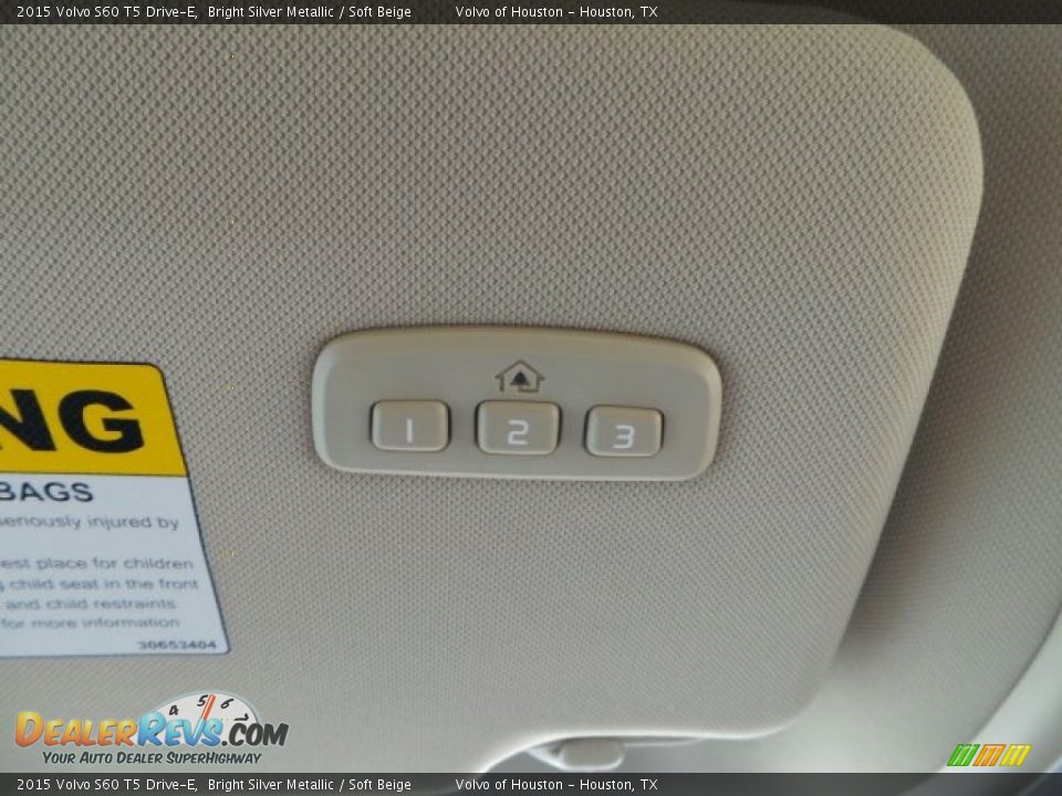 2015 Volvo S60 T5 Drive-E Bright Silver Metallic / Soft Beige Photo #15