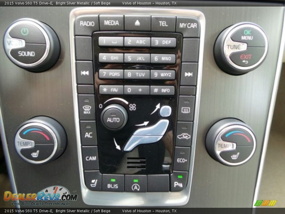 2015 Volvo S60 T5 Drive-E Bright Silver Metallic / Soft Beige Photo #18