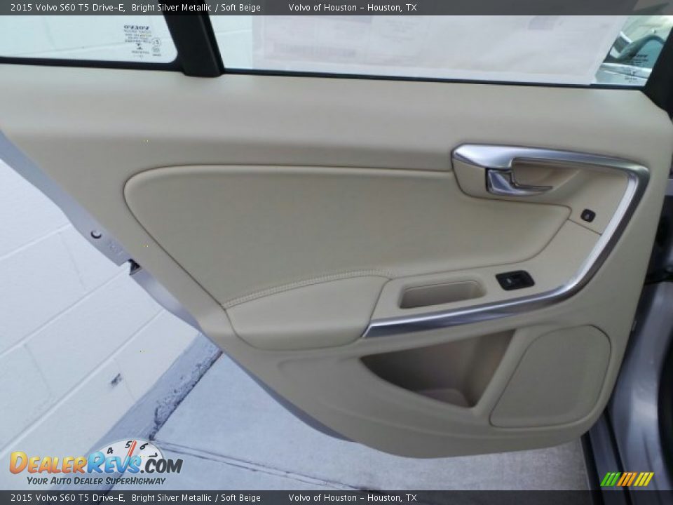 2015 Volvo S60 T5 Drive-E Bright Silver Metallic / Soft Beige Photo #21