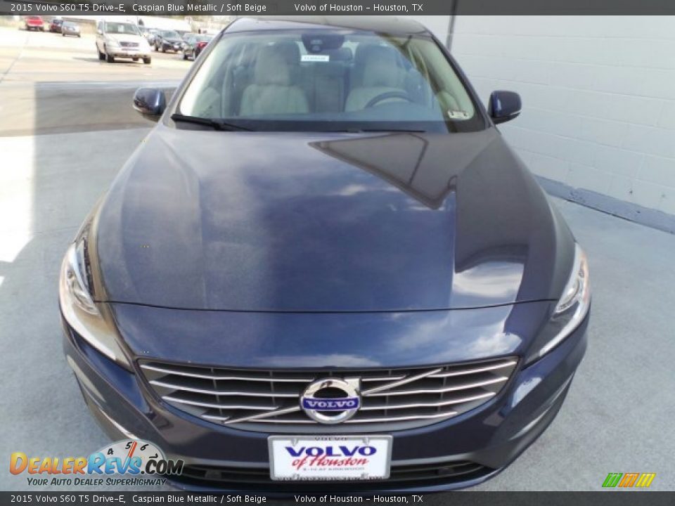 2015 Volvo S60 T5 Drive-E Caspian Blue Metallic / Soft Beige Photo #2