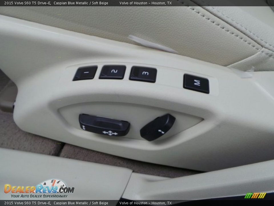 2015 Volvo S60 T5 Drive-E Caspian Blue Metallic / Soft Beige Photo #12