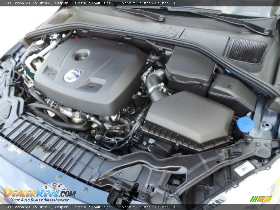 2015 Volvo S60 T5 Drive-E Caspian Blue Metallic / Soft Beige Photo #29