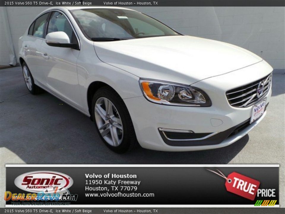 2015 Volvo S60 T5 Drive-E Ice White / Soft Beige Photo #1