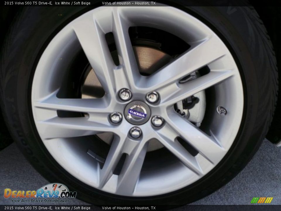 2015 Volvo S60 T5 Drive-E Ice White / Soft Beige Photo #7