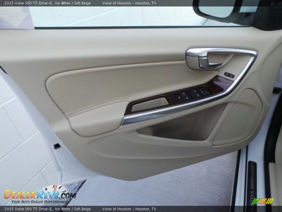2015 Volvo S60 T5 Drive-E Ice White / Soft Beige Photo #8